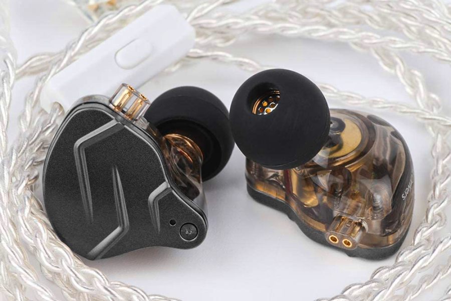 Вакуумные наушники KZ ZSN PRO X Hi-Fi гибридные с 2 драйверами и микрофоном